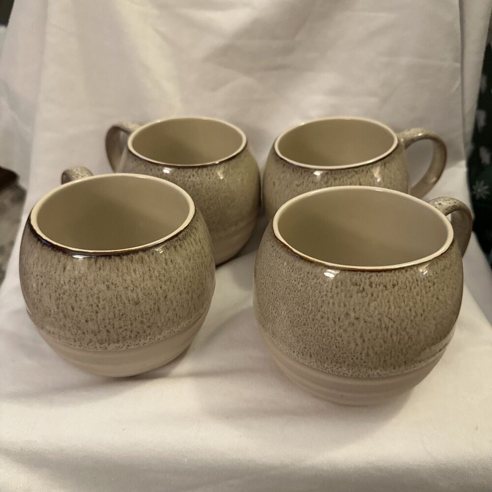 Artisanal Beige Fire Glazed Coffee Tea Mug Cup 20 Oz Ceramic By Dwell Studio